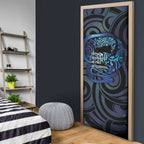 Tuna Eel New Zealand Matariki Door Cover He Piko He Taniwha Maori Pattern