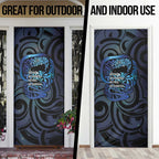 Tuna Eel New Zealand Matariki Door Cover He Piko He Taniwha Maori Pattern
