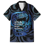 Tuna Eel New Zealand Matariki Family Matching Off The Shoulder Long Sleeve Dress and Hawaiian Shirt He Piko He Taniwha Maori Pattern
