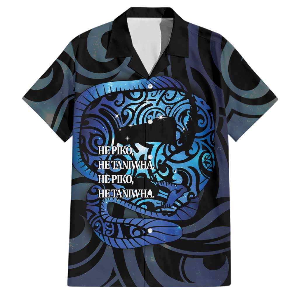Tuna Eel New Zealand Matariki Family Matching Puletasi and Hawaiian Shirt He Piko He Taniwha Maori Pattern