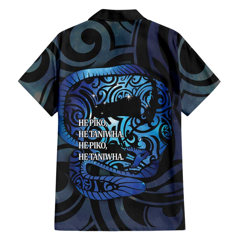 Tuna Eel New Zealand Matariki Family Matching Summer Maxi Dress and Hawaiian Shirt He Piko He Taniwha Maori Pattern