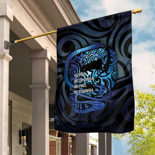 Tuna Eel New Zealand Matariki Garden Flag He Piko He Taniwha Maori Pattern