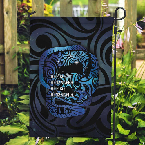 Tuna Eel New Zealand Matariki Garden Flag He Piko He Taniwha Maori Pattern