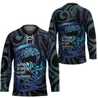 Tuna Eel New Zealand Matariki Hockey Jersey He Piko He Taniwha Maori Pattern