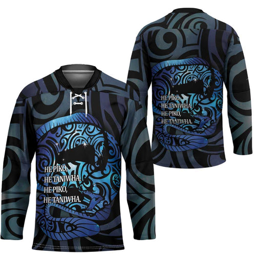 Tuna Eel New Zealand Matariki Hockey Jersey He Piko He Taniwha Maori Pattern