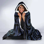 Tuna Eel New Zealand Matariki Hooded Blanket He Piko He Taniwha Maori Pattern