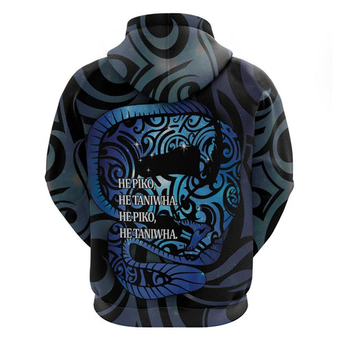 Tuna Eel New Zealand Matariki Hoodie He Piko He Taniwha Maori Pattern