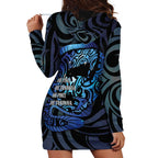 Tuna Eel New Zealand Matariki Hoodie Dress He Piko He Taniwha Maori Pattern