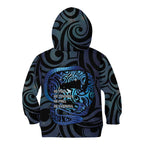 Tuna Eel New Zealand Matariki Kid Hoodie He Piko He Taniwha Maori Pattern