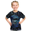 Tuna Eel New Zealand Matariki Kid T Shirt He Piko He Taniwha Maori Pattern