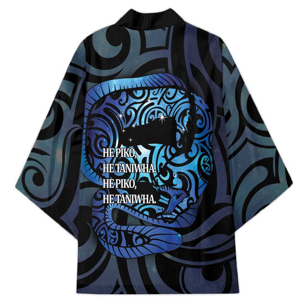 Tuna Eel New Zealand Matariki Kimono He Piko He Taniwha Maori Pattern