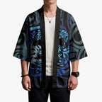 Tuna Eel New Zealand Matariki Kimono He Piko He Taniwha Maori Pattern
