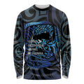 Tuna Eel New Zealand Matariki Long Sleeve Shirt He Piko He Taniwha Maori Pattern