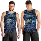 Tuna Eel New Zealand Matariki Men Tank Top He Piko He Taniwha Maori Pattern