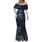 Tuna Eel New Zealand Matariki Mermaid Dress He Piko He Taniwha Maori Pattern