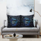 Tuna Eel New Zealand Matariki Pillow Cover He Piko He Taniwha Maori Pattern
