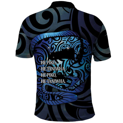Tuna Eel New Zealand Matariki Polo Shirt He Piko He Taniwha Maori Pattern