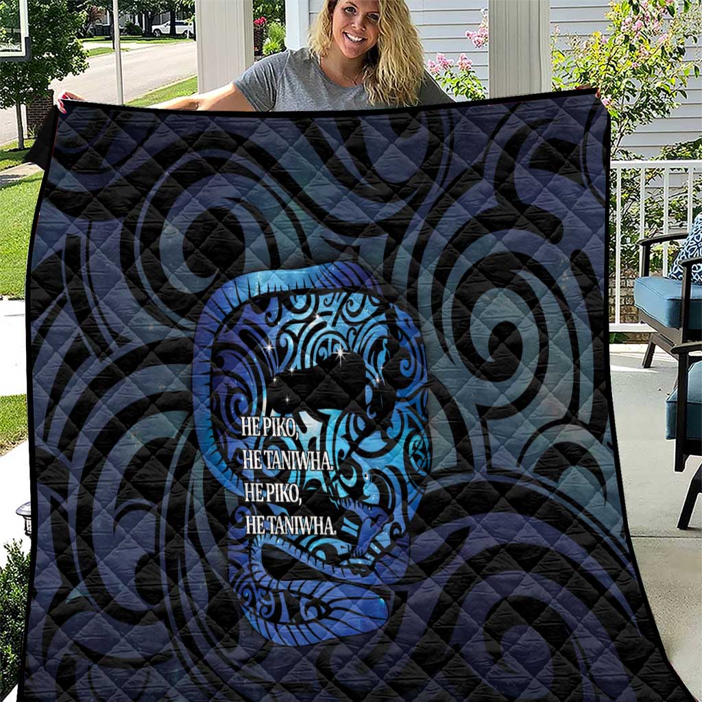 Tuna Eel New Zealand Matariki Quilt He Piko He Taniwha Maori Pattern