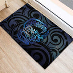 Tuna Eel New Zealand Matariki Rubber Doormat He Piko He Taniwha Maori Pattern