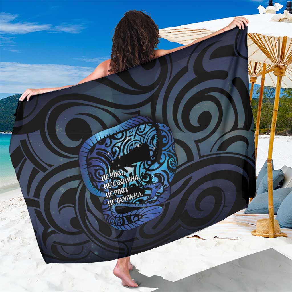 Tuna Eel New Zealand Matariki Sarong He Piko He Taniwha Maori Pattern