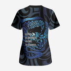 Tuna Eel New Zealand Matariki Scrub Top He Piko He Taniwha Maori Pattern