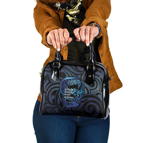 Tuna Eel New Zealand Matariki Shoulder Handbag He Piko He Taniwha Maori Pattern