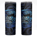 Tuna Eel New Zealand Matariki Skinny Tumbler He Piko He Taniwha Maori Pattern