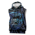 Tuna Eel New Zealand Matariki Sleeveless Hoodie He Piko He Taniwha Maori Pattern