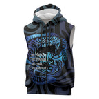 Tuna Eel New Zealand Matariki Sleeveless Zip Hoodie He Piko He Taniwha Maori Pattern