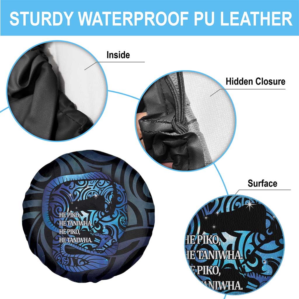Tuna Eel New Zealand Matariki Spare Tire Cover He Piko He Taniwha Maori Pattern