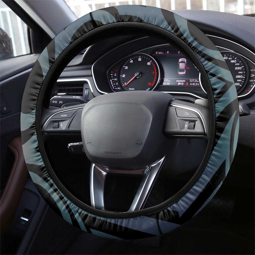 Tuna Eel New Zealand Matariki Steering Wheel Cover He Piko He Taniwha Maori Pattern