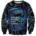Tuna Eel New Zealand Matariki Sweatshirt He Piko He Taniwha Maori Pattern