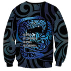 Tuna Eel New Zealand Matariki Sweatshirt He Piko He Taniwha Maori Pattern