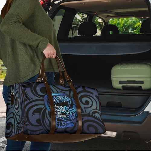 Tuna Eel New Zealand Matariki Travel Bag He Piko He Taniwha Maori Pattern