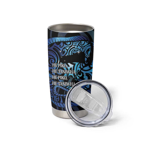 Tuna Eel New Zealand Matariki Tumbler Cup He Piko He Taniwha Maori Pattern