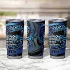 Tuna Eel New Zealand Matariki Tumbler Cup He Piko He Taniwha Maori Pattern