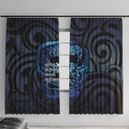 Tuna Eel New Zealand Matariki Window Curtain He Piko He Taniwha Maori Pattern