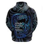 Tuna Eel New Zealand Matariki Zip Hoodie He Piko He Taniwha Maori Pattern