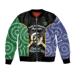 Personalised South Sea Islanders National Recognition Day Bomber Jacket Australia Aboriginal Vanuatu Pig Tusk