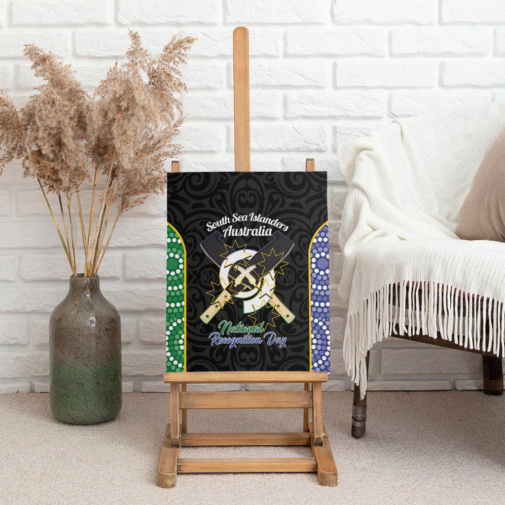 Personalised South Sea Islanders National Recognition Day Canvas Wall Art Australia Aboriginal Vanuatu Pig Tusk