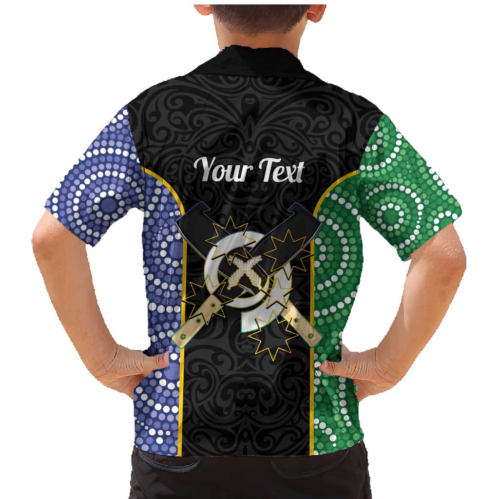 Personalised South Sea Islanders National Recognition Day Family Matching Mermaid Dress and Hawaiian Shirt Australia Aboriginal Vanuatu Pig Tusk