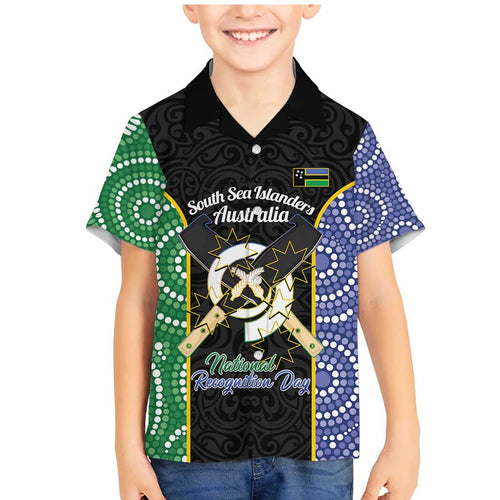 Personalised South Sea Islanders National Recognition Day Family Matching Mermaid Dress and Hawaiian Shirt Australia Aboriginal Vanuatu Pig Tusk
