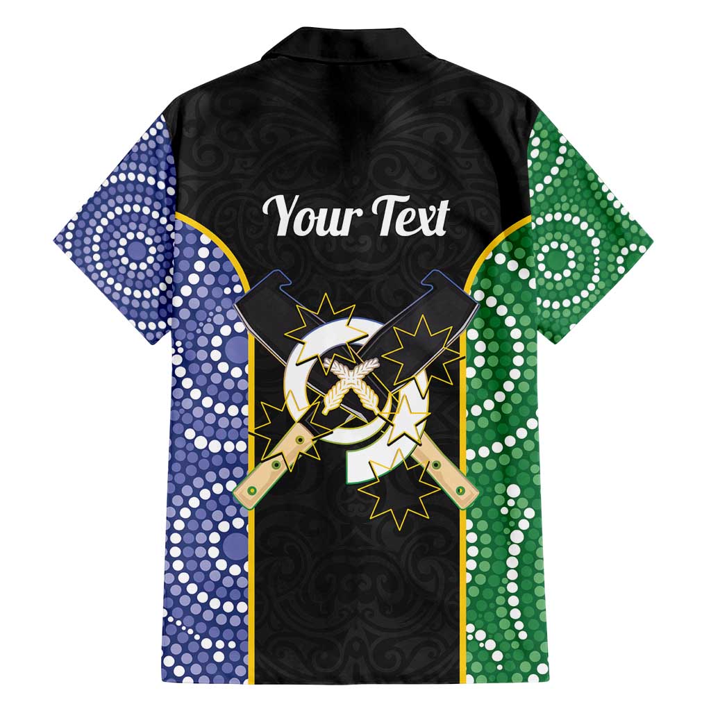 Personalised South Sea Islanders National Recognition Day Family Matching Off Shoulder Maxi Dress and Hawaiian Shirt Australia Aboriginal Vanuatu Pig Tusk