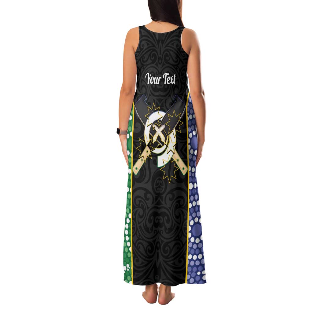 Personalised South Sea Islanders National Recognition Day Family Matching Tank Maxi Dress and Hawaiian Shirt Australia Aboriginal Vanuatu Pig Tusk