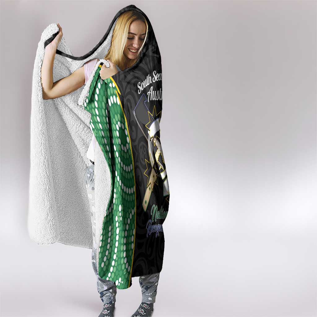 Personalised South Sea Islanders National Recognition Day Hooded Blanket Australia Aboriginal Vanuatu Pig Tusk