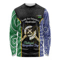 Personalised South Sea Islanders National Recognition Day Long Sleeve Shirt Australia Aboriginal Vanuatu Pig Tusk