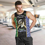 Personalised South Sea Islanders National Recognition Day Men Tank Top Australia Aboriginal Vanuatu Pig Tusk
