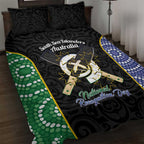 Personalised South Sea Islanders National Recognition Day Quilt Bed Set Australia Aboriginal Vanuatu Pig Tusk