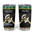 Personalised South Sea Islanders National Recognition Day Tumbler Cup Australia Aboriginal Vanuatu Pig Tusk
