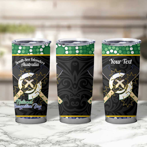 Personalised South Sea Islanders National Recognition Day Tumbler Cup Australia Aboriginal Vanuatu Pig Tusk